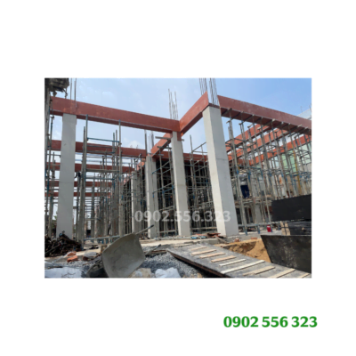 lắp đặt cây chống đứng giàn giáo nêm 2m công trình xây dựng