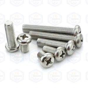 Ốc đầu tròn M4 inox 201